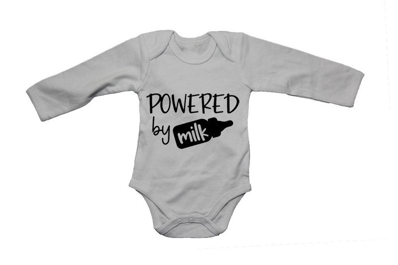 Powered By Milk - Long Sleeve - Baby Grow