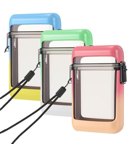 3 Pack Waterproof Cigarette Box With Hanging Rope And Waterproof Buckle