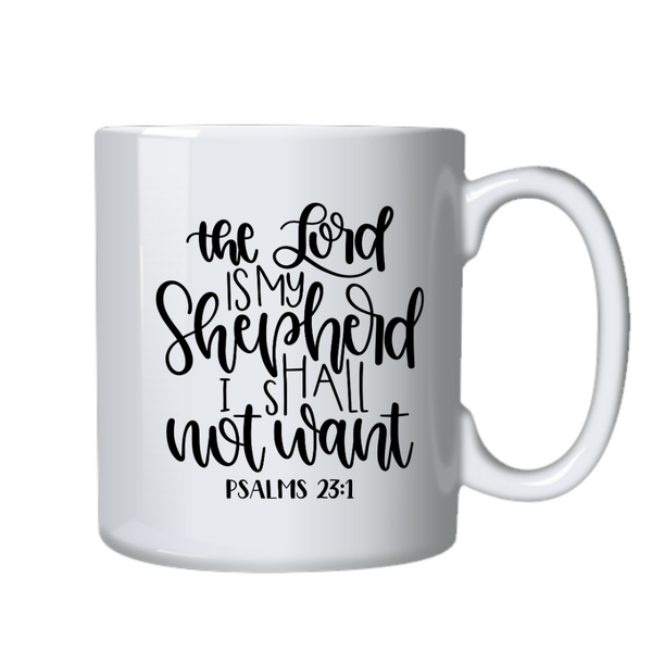 The Lord is My Shepherd Christian Theme Birthday Christmas Gift Cup Mug 402