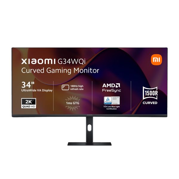 Xiaomi G34WQi 34" WQHD 1440p VA Curved Gaming Monitor (180Hz, 1ms, 21:9)