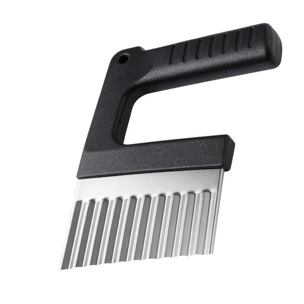 Stainless Steel Crinkle Cut Knife - Black