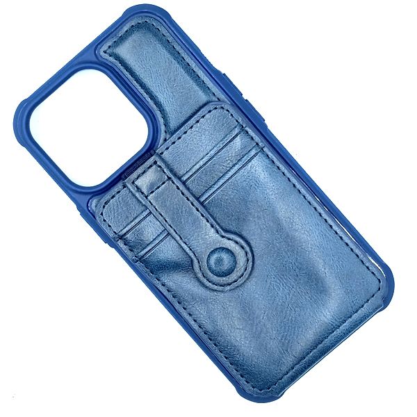 blue iphone 13 case with card holder