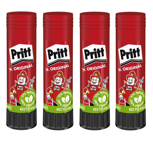 Pritt Stick 43g Glue Stick - Value Pack Of 4