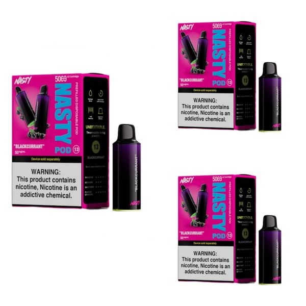 Nasty PX10 Disposable Pods - Blackcurrant (4 Boxes- 8 Pods)