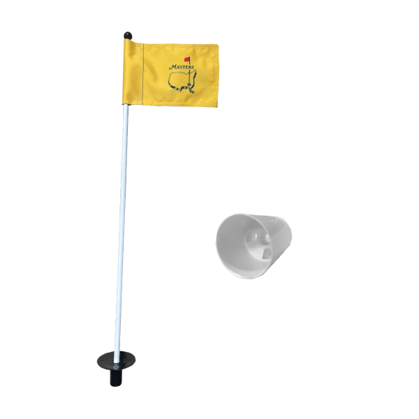 Putting Green Pole, Cup &amp; The Majors Flag