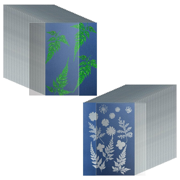 38 Sheets Cyanotype Paper A5 Sun Print Paper Kit
