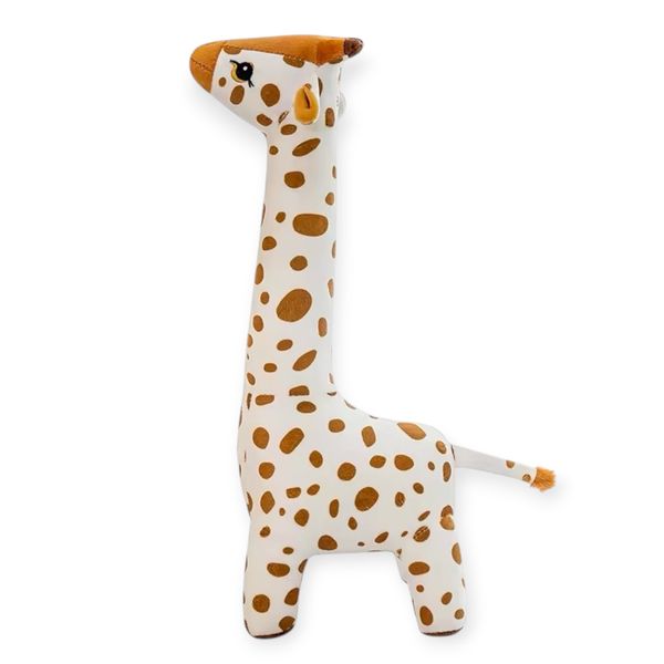 Giraffe Stuffed Animal Standing Plush 60cm White/ Brown