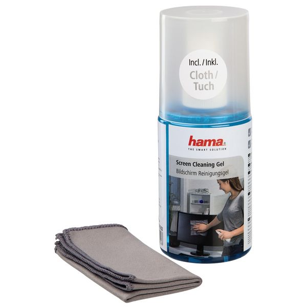 Hama Screen Cleaning Gel, 200 ml, Cloth Included