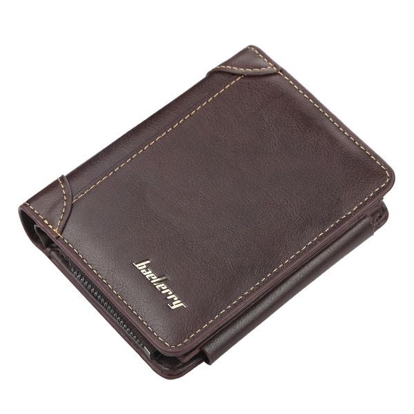 Baellerry PU Leather Short Tri-Fold Men's Wallet