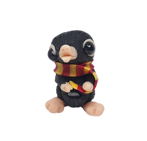 Handmade Miniature Clay Niffler: Gryffindor