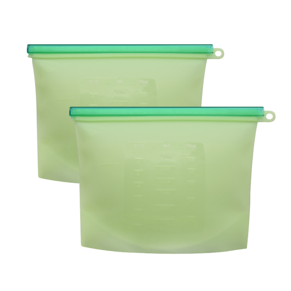 Reusable Silicone Food Storage Bag - 2-Pack