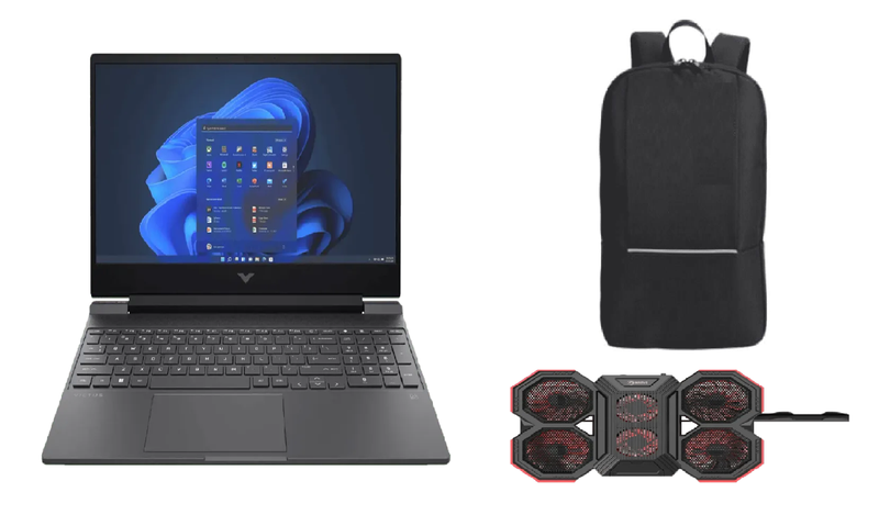 Victus by HP AMD Ryzen 5 64GB RAM/512GB SSD Laptop + H&amp;I Bag &amp; Cooling Pad
