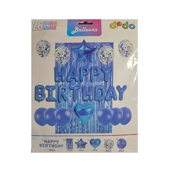 Happy birthday Foil Balloon - Blue