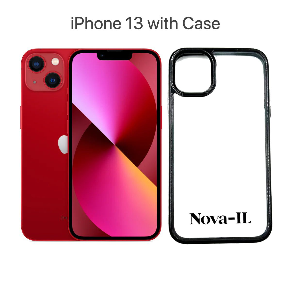 iPhone 13 128GB Certified Pre-Owned- Better Quality + NOVA-IL Case