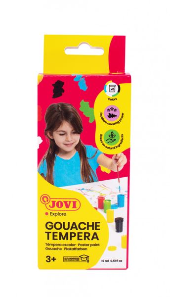 JOVI Poster Paint 6x15ml - Assorted Colours