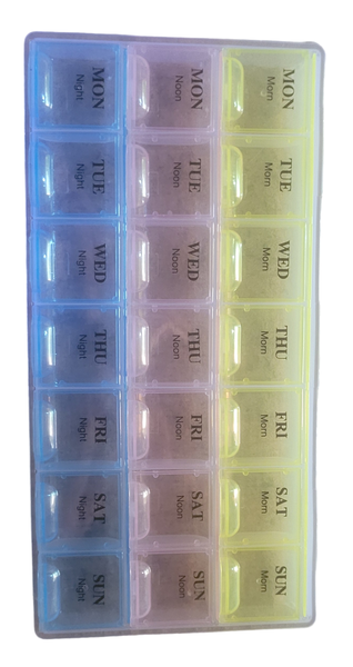 Weekly Pill Organizer 3 Times A Day