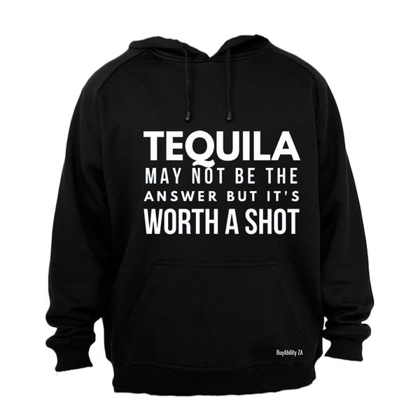 Tequila - It's Worth A Shot - Mens - Hoodie - Grey