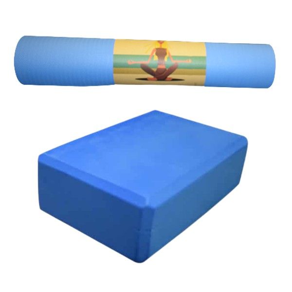 Yoga Set - Yoga Mat &amp; Block