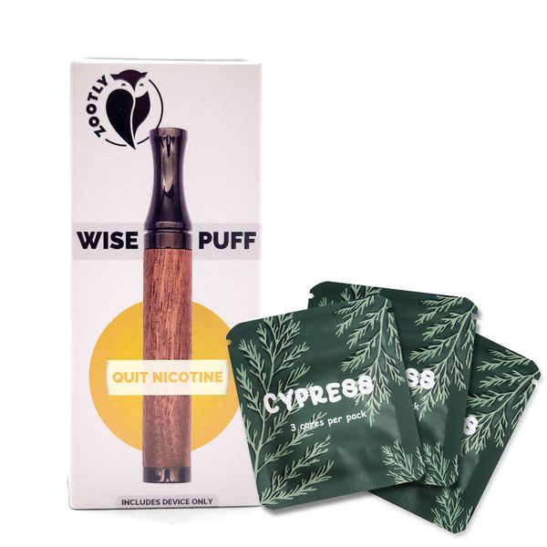 WisePuff Quit Smoking Inhaler and Flavours (3 Packs) - Cypress