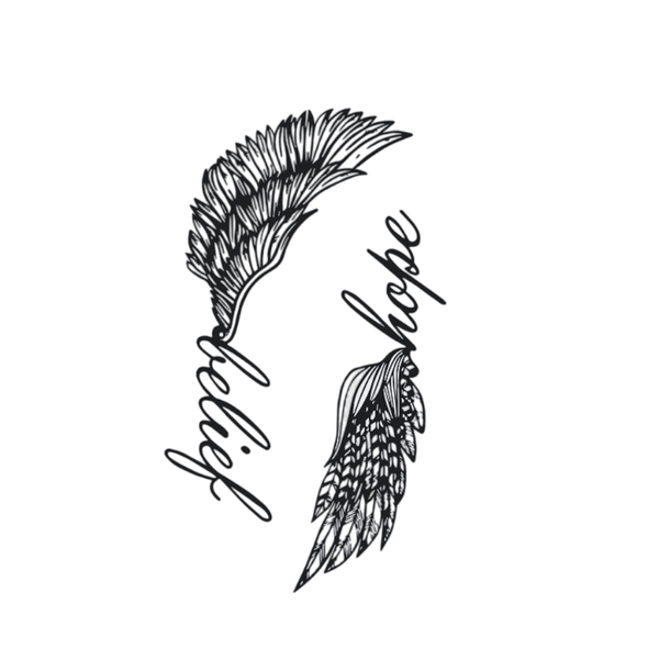 th-INK Semi-Permanent Tattoo kit - Love and Hope - 70x120mm
