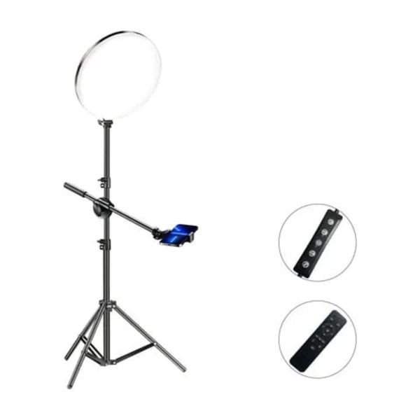 Elegant 6" LED Ring Light with Adjustable Tripod