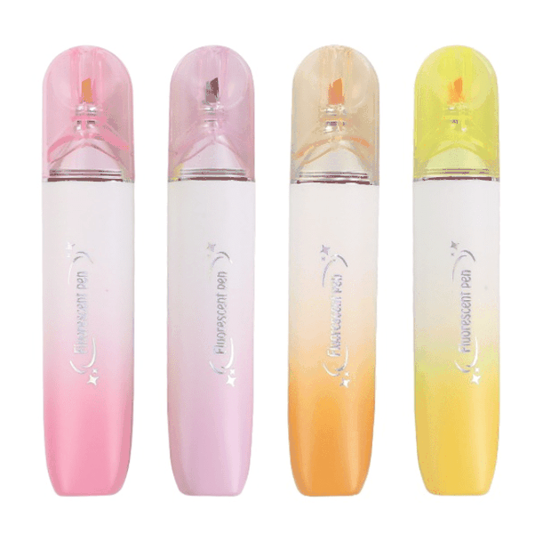 Beifa Fluorescent Brush Highlighter Set - Dream Pastel Collection 4 Colours