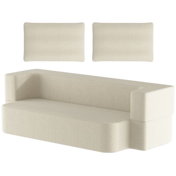 1s Convertible Folding Sofa Bed Comfy Couch for Bed Guest Living Room
