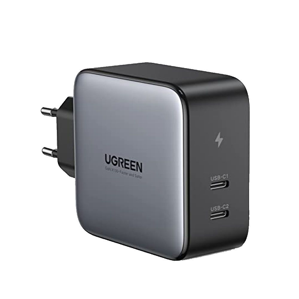 ugreen-usbc-2port-pd3-0-qc4-0-100w-max-wall-charger-with-gan