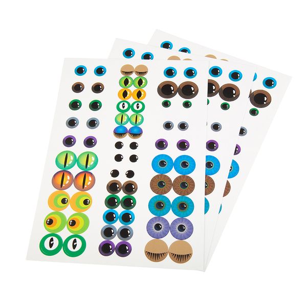 Anthony Peters Multi-Coloured Eye Stickers: 204 Pieces