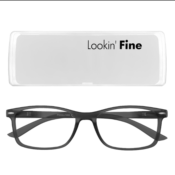 Square Grey Reading Glasses image
