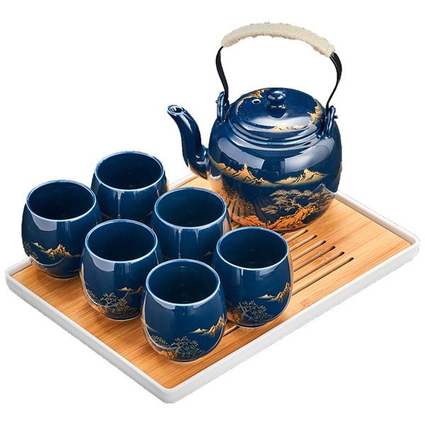 Ceramic Teapot Tea Sets Camping Tea Gift Set Japanese Tea Set with Cups