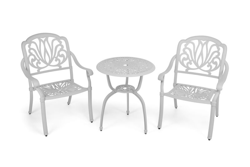Cast Aluminum Patio Bistro Set - Protea 3 Piece