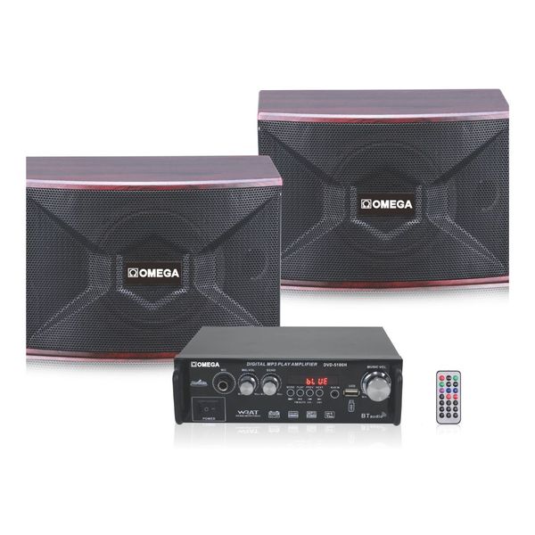 Omega Professional Audio System and Mini Amplifier + 6" Speakers 5106H