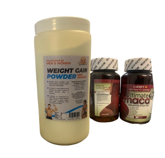 1kg Weight Gain Powder &amp; 2 Ultimate Maca