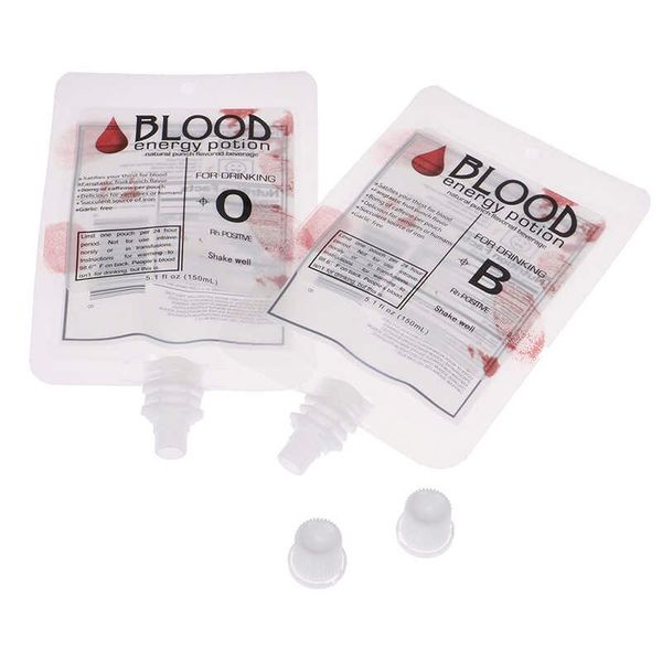 Halloween Blood Bag Drinking Container - Pack of 20