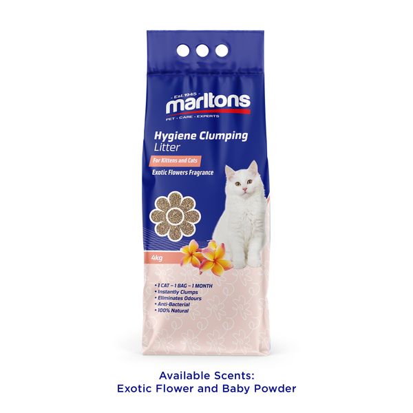 Marltons Hygiene Clumping Litter - Exotic Flower 4kg