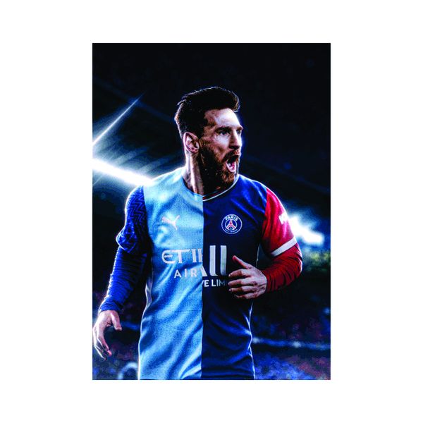 PSG Messi Goat - A1 poster
