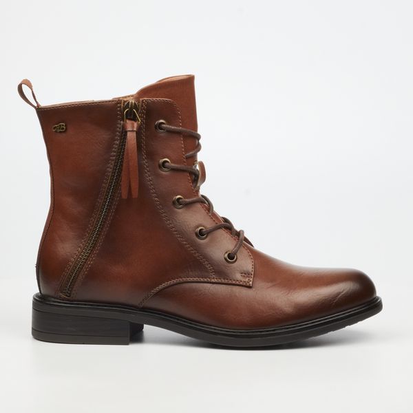 Miss Black Victoria 2 Women Faux Leather Ankle Boots - Tan