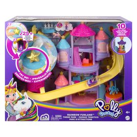 polly pocket rainbow funland theme park