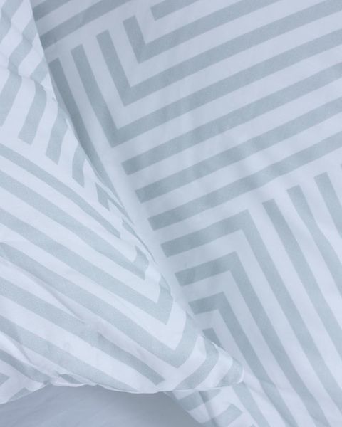 George &amp; Mason - 180TC Geo Lines 100% Cotton Duvet Set