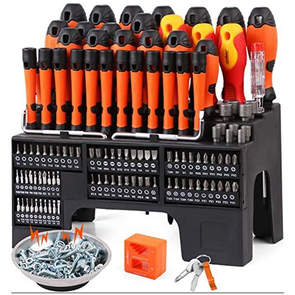 119 Piece Magnetic Screwdriver Set With Plastic Racking SDY-94397