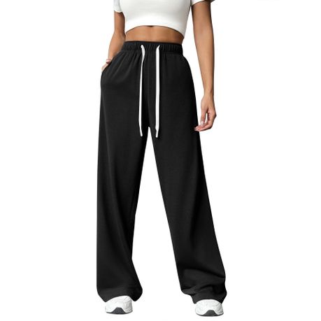 Women's Wide Leg Sweatpants High Waisted Baggy Casual Joggers with Pockets Image