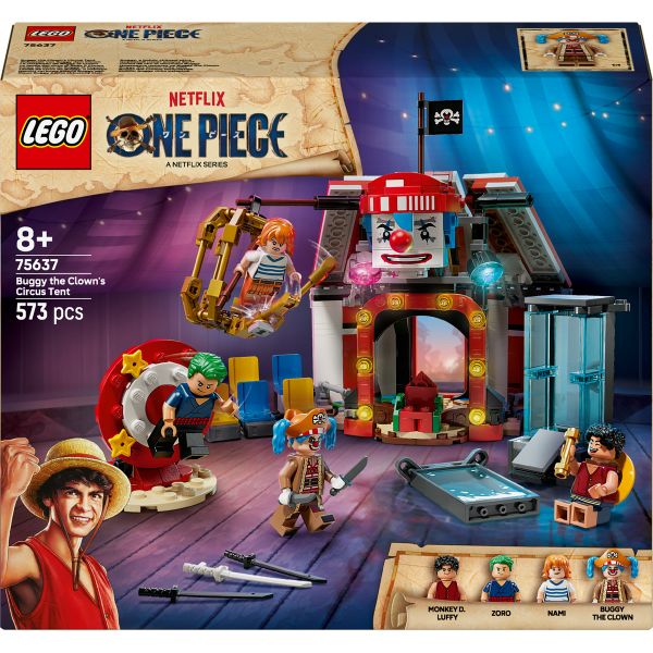 LEGO® ONE PIECE Buggy the Clown’s Circus Tent Model Building Kit 75637