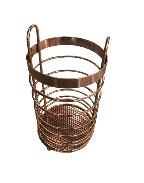 Round Shape Cutlery Storage Holder - Gold