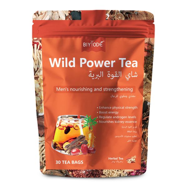 BIYODE Boosts Energy Nourishing and Strengthening for Men, Wild Power Tea