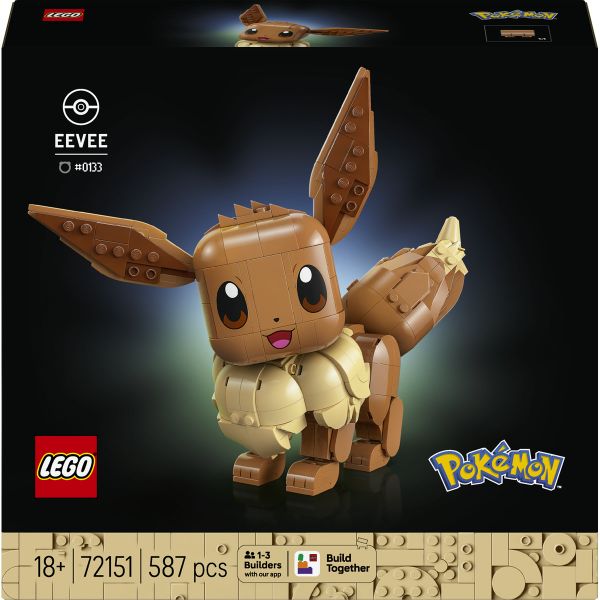 LEGO® Pokémon™ Eevee Model Building Kit Gamer Merch 72151