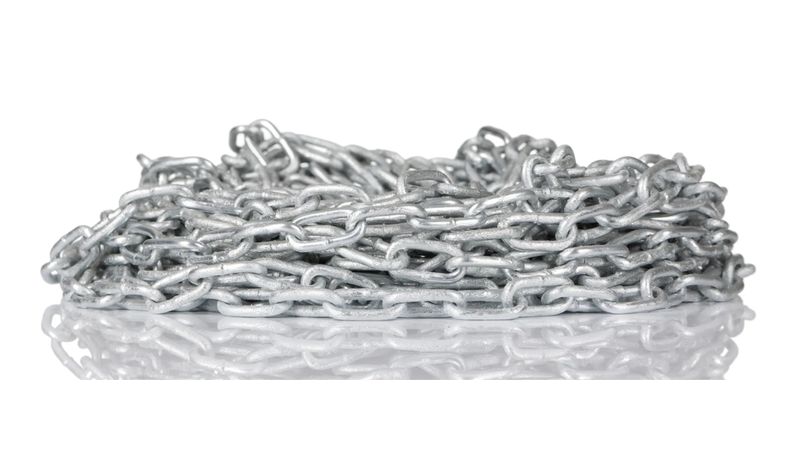 Electro-Plated Galvanised Medium Link 7mm Chain - 30 Metres