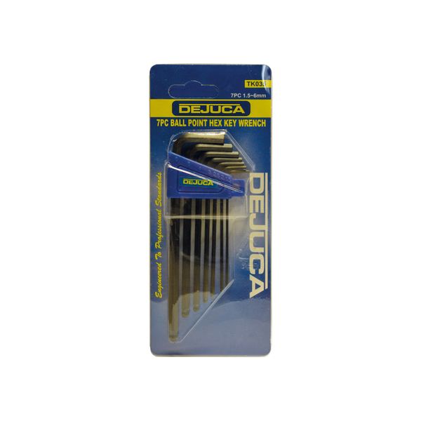 Dejuca - Allen Key Set - Ball - Long - 1.5-6mm - 7/piece - 4 Pack