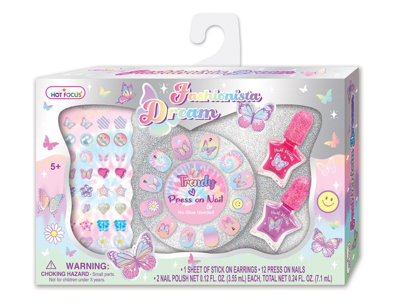 Tye Dye Butterfly Fashionist Dream Press On Nails