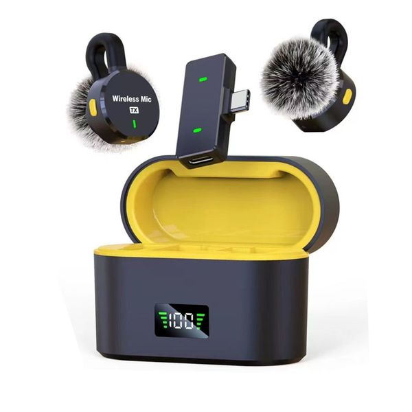 Wireless Lavalier Microphone compatible iPhone/iPad/Android-Mini Microphones